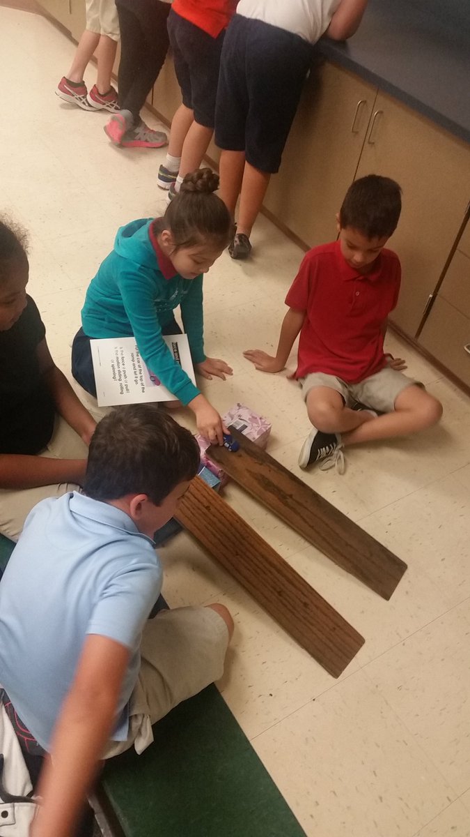 Julie_Gober's tweet photo. Science lab today with @arstout07 
Two classes are better than one! Force of Motion stations @LewisLeopards #absoLEWISly https://t.co/73hUBa4zqs