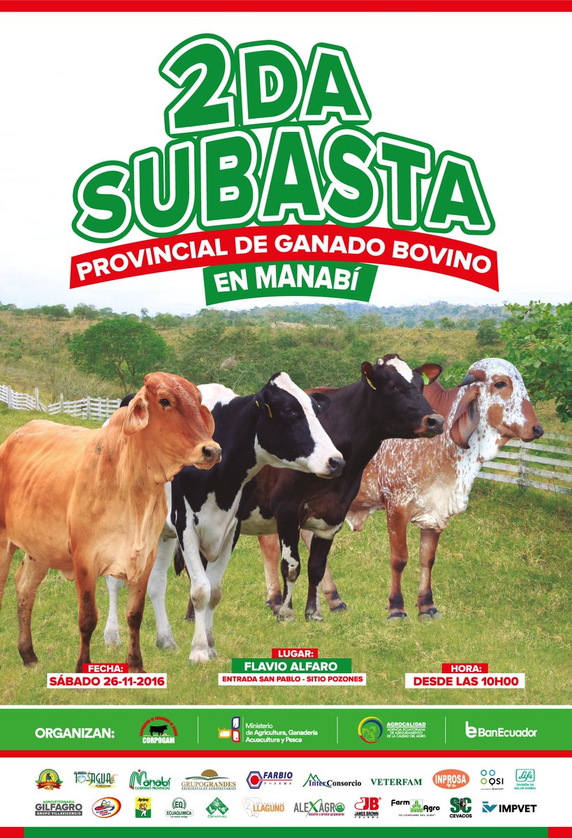 Corpogam1's tweet photo. @MashiRafael @JorgeGlas @ppsesa @Lenin @GoberManabi @HEGASS @AgriculturaEc @AgrocalidadEC @MAGAP_Manabi  @ricardozampais @eluniversocom https://t.co/rwH2TYb70W