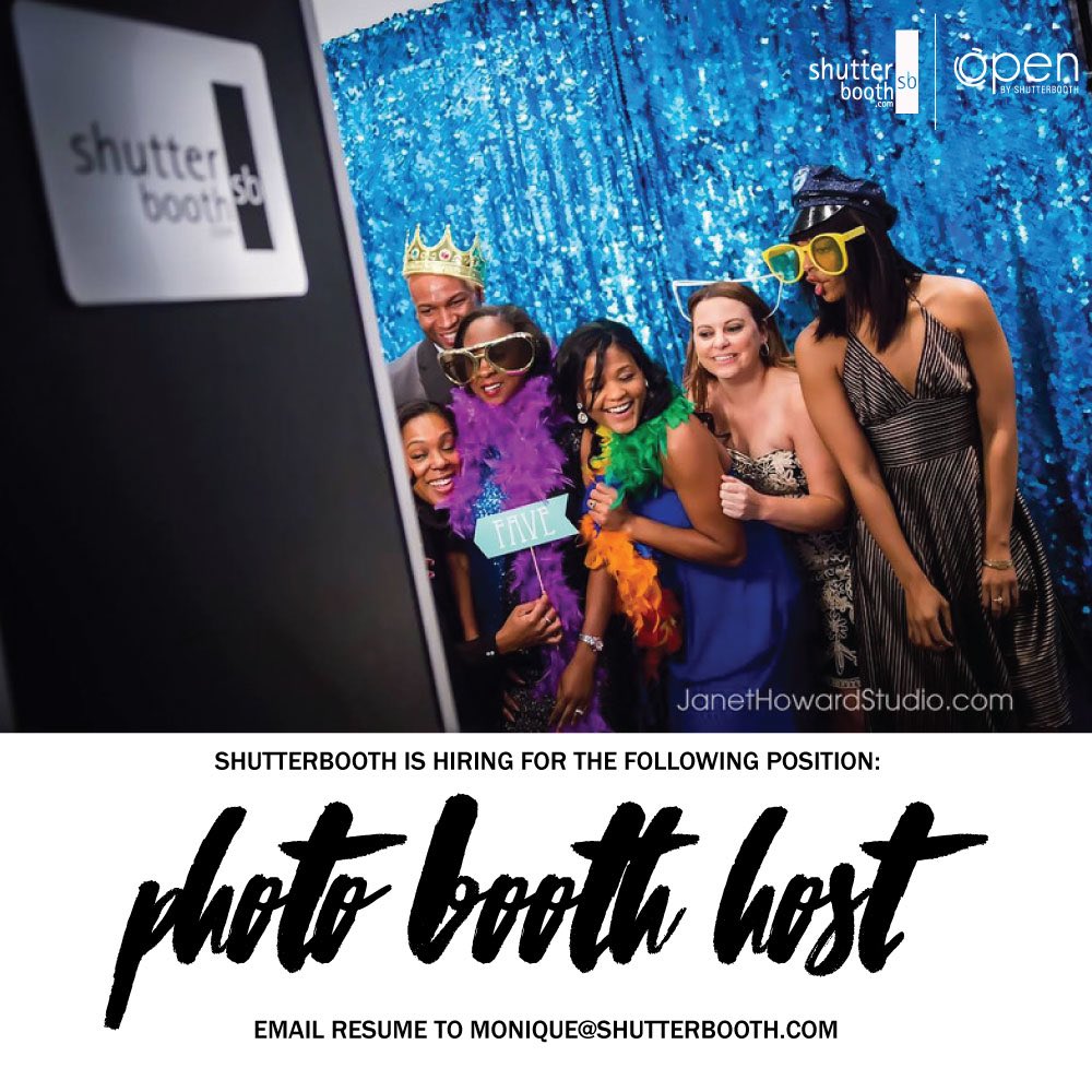 ShutterBoothTPA's tweet image. Please include position of interest in subject line! This is a part time position in our Tampa office!