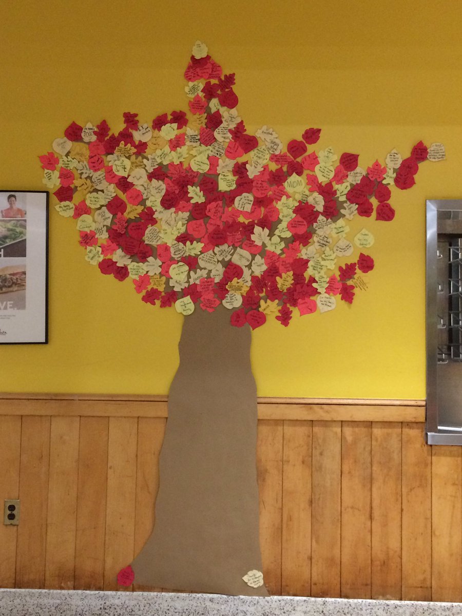 ResLife_Neumann's tweet image. The finished product! So much to be thankful for this season, especially the members of our Neumann community!!