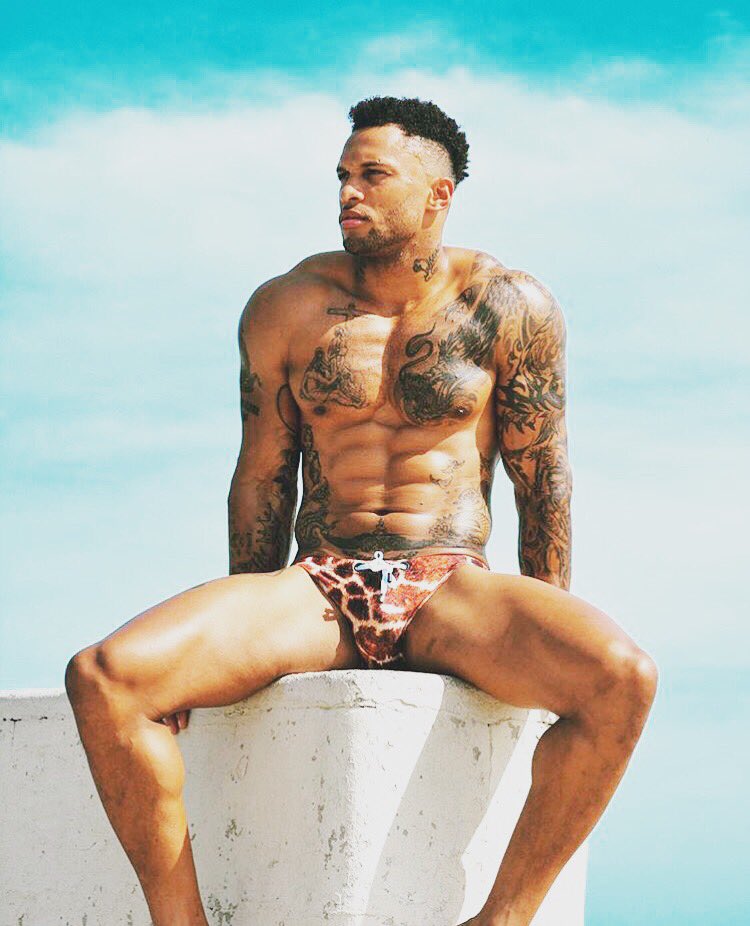 raphael_wear's tweet photo. MUSING ~ Bright skies and #californiadreaming @devildawg85 @SMARTModelMgmt #muscle #fitness #swimwear #raphaelwear https://t.co/P1dWfHDqyE