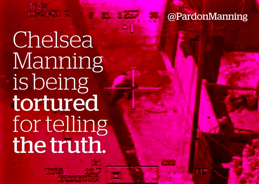 PardonManning's tweet image. ACTION ALERT: This may be the final effort to save Chelsea Manning
peacearena.org/blog/2016/11/1… #FreeChelsea #timeserved