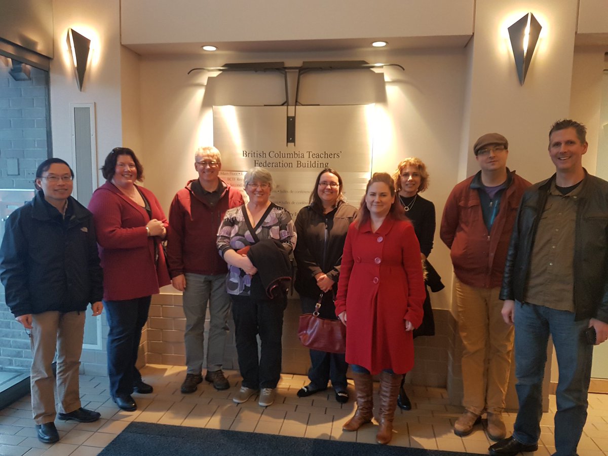 MsAmandaLong's tweet image. Rookie training at Federation Leadership Institute FLI tour of @bctf building #bctf2016