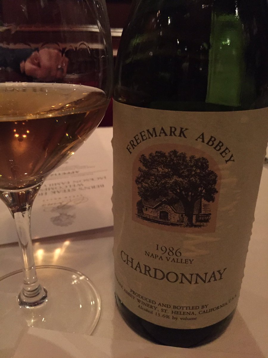 ericgpfeil's tweet photo. @breakthrubevFL @FreemarkAbbey Are you kidding me?  1986 Freemark Abbey Chardonnay?  Wonderful wine. https://t.co/sf7rZ0WdyD