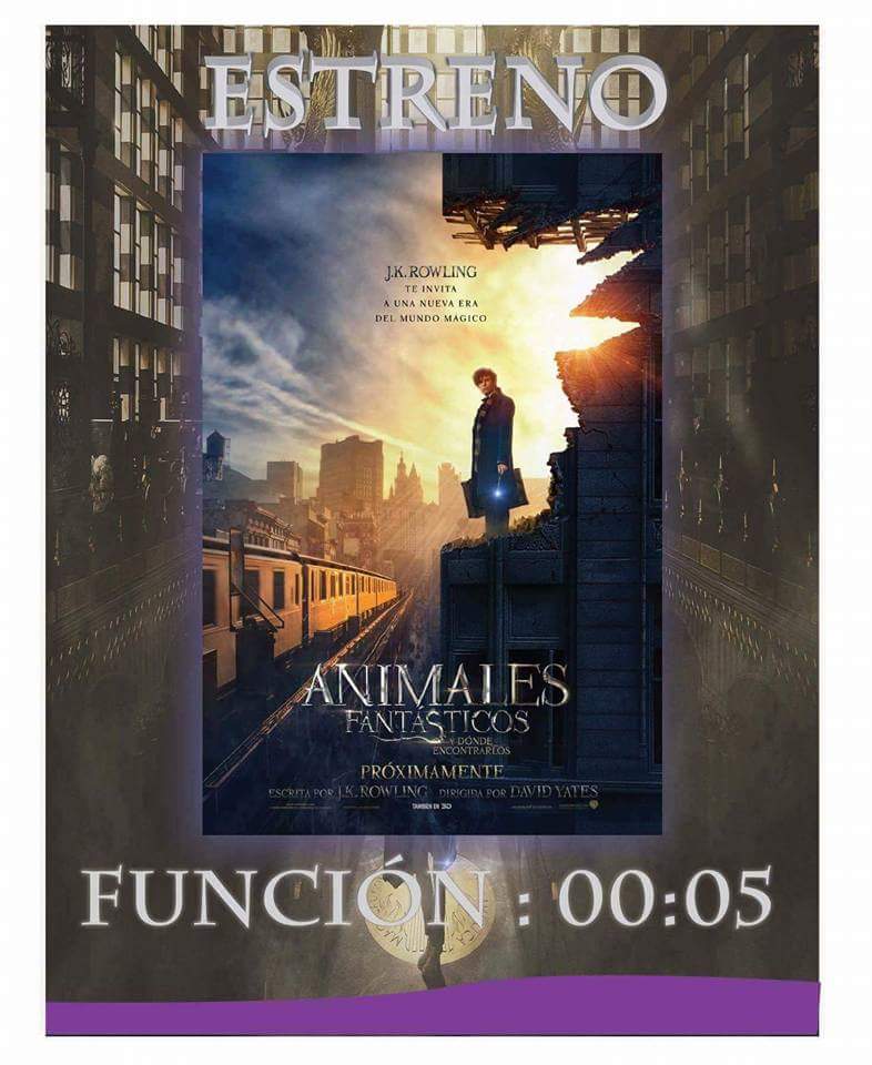 Hoy en la noche la magia llega a #RioCinemasTEC gran estreno de "Animales fantasticos y donde encontrarlos" alas 00:05 am
