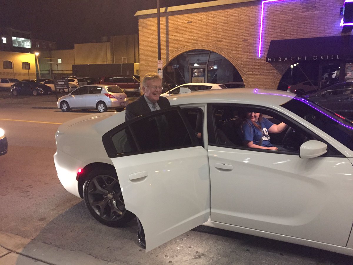 matt_morrow's tweet photo. The "new reality in Springfield" as @McClureForMayor is "Rider Zero" with @Uber in #SGF. #UberLovesSGF https://t.co/lC9xUR3QmF