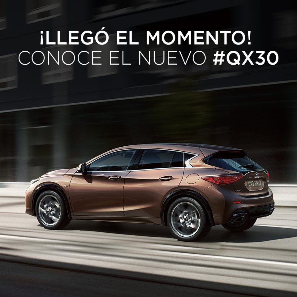 QX30mx's tweet photo. En unos minutos descubrirás como luce el nuevo #QX30 https://t.co/i3xA981zIE