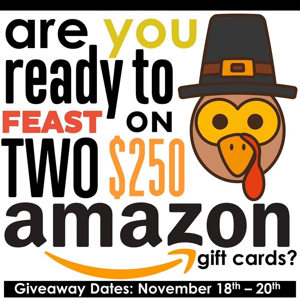 FirstGradeCafe's tweet image. Gobble, Gobble!!! $250 Amazon Gift Card. Oh yes indeed!!! Stop by my Instagram tomorrow at 8PM EST for your chance to win!!!