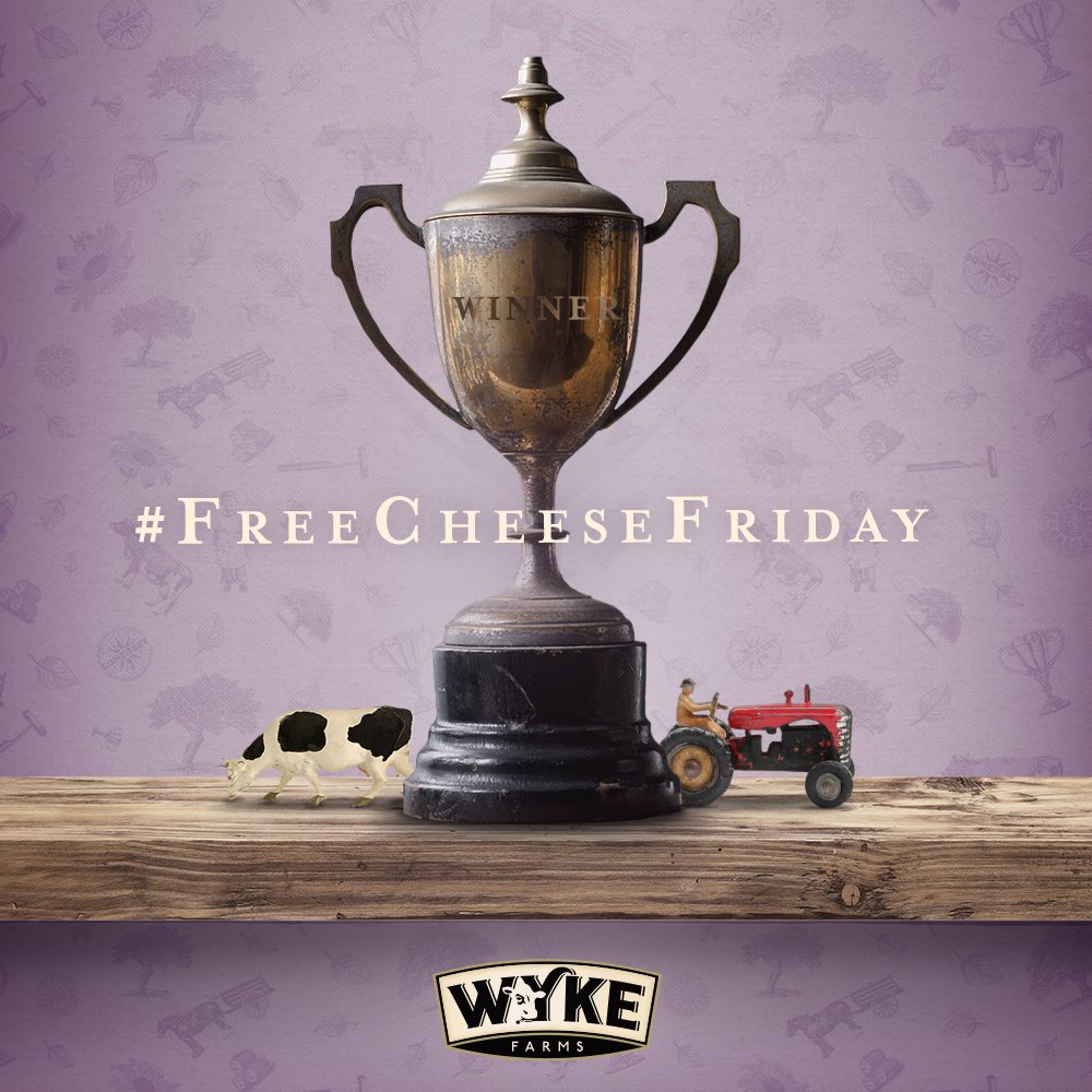 We've got that #FridayFeeling because it's #FreeCheeseFriday®! Simply RT&amp;F to enter to #WIN a pack of our Cheddar after 5pm today!
