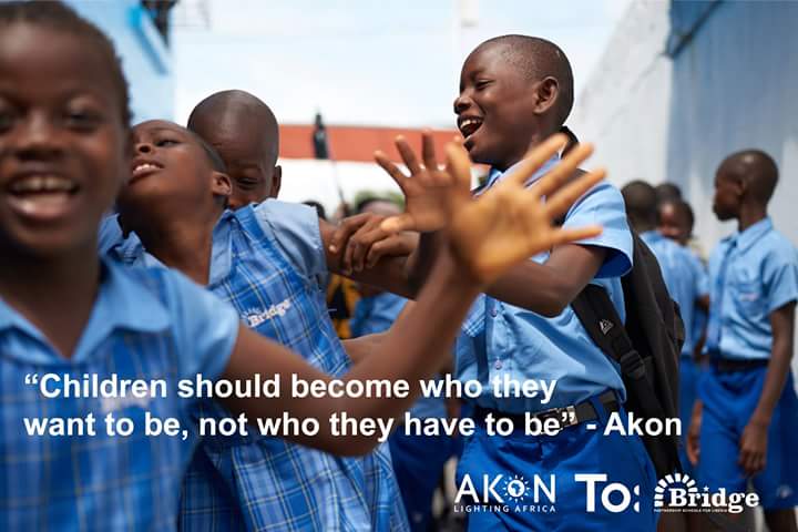 itznewguy's tweet image. "Children should become who they want to be, not who they have to be." - Akon. #LightToLearn Bridge International Academies