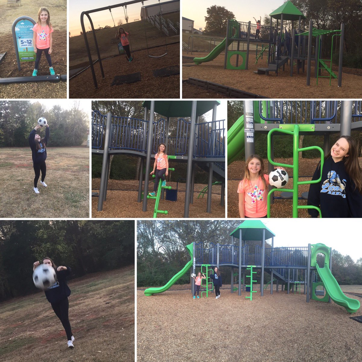 stephgarst's tweet photo. New playground at school?! We must play! #OptOutside #OptToPlayOutside https://t.co/iwXrFXQM2G