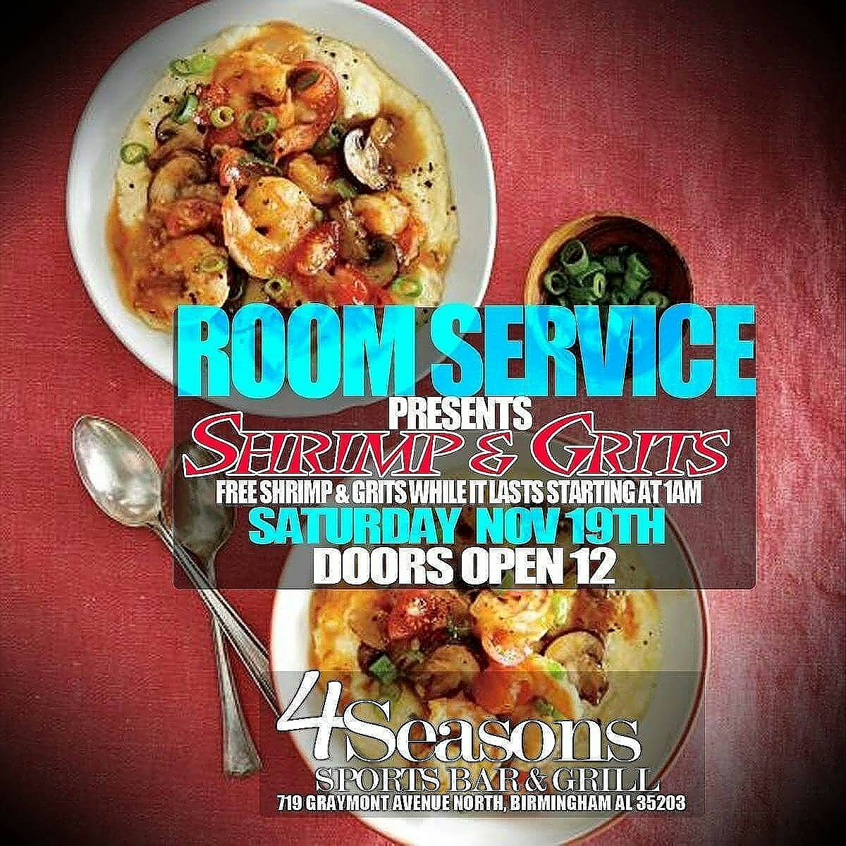 thebrandsymbol's tweet photo. I got Shrimp...Grits... Eggs.... Bacon Biscuits..You Naaaaaaame It. #RoomService https://t.co/9VRNiHAgEI