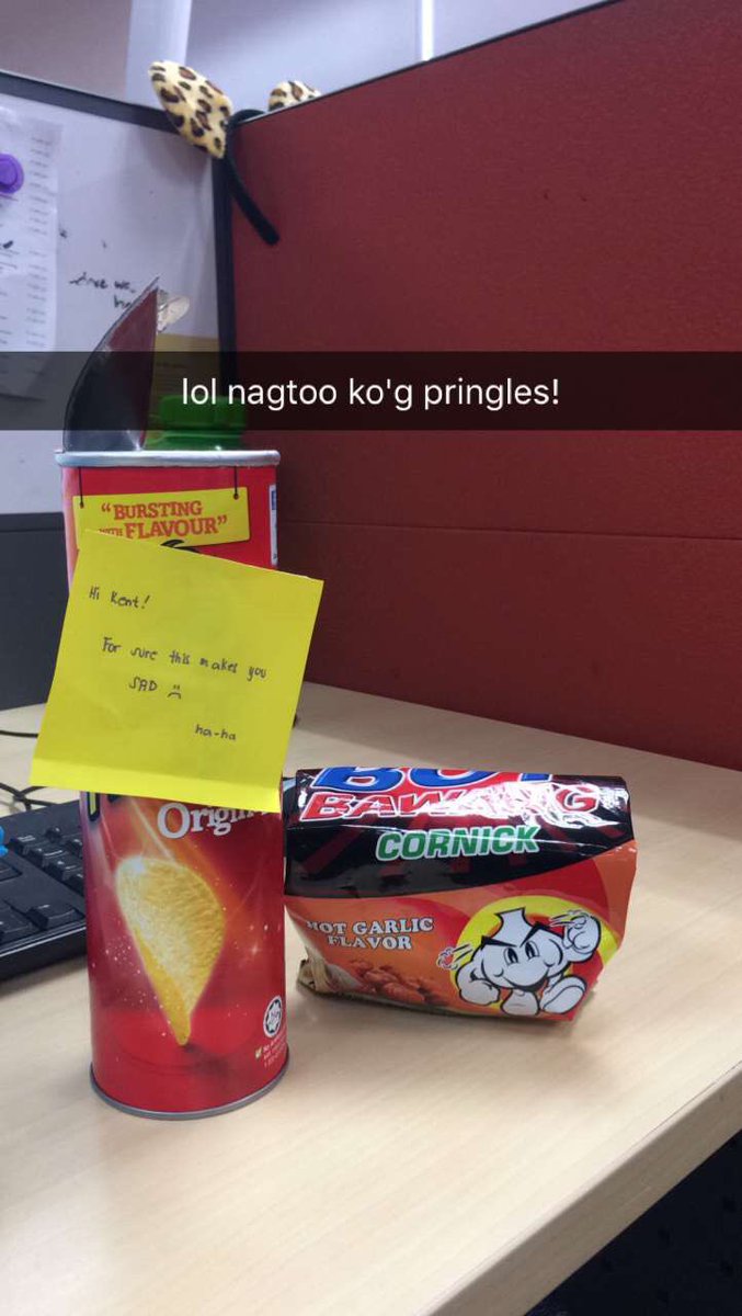 kentdealwithyou's tweet photo. okay nag manito manita mi #somethingsad. andd akong nakuha maka sad gyud. niasa kog pringles... boy bawang diay. kinuhaan pa gyud lol 😭😂 https://t.co/qzJs0DNqeZ