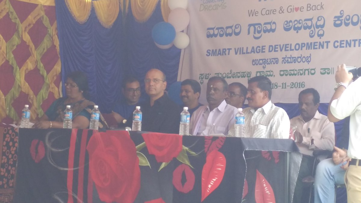 Moumita1's tweet photo. And the taste of our rich culture after the #apnatechtree inauguration at #Thumbenahalli Village #oneintuit #IntuitWCGB https://t.co/92Tuh9f07O