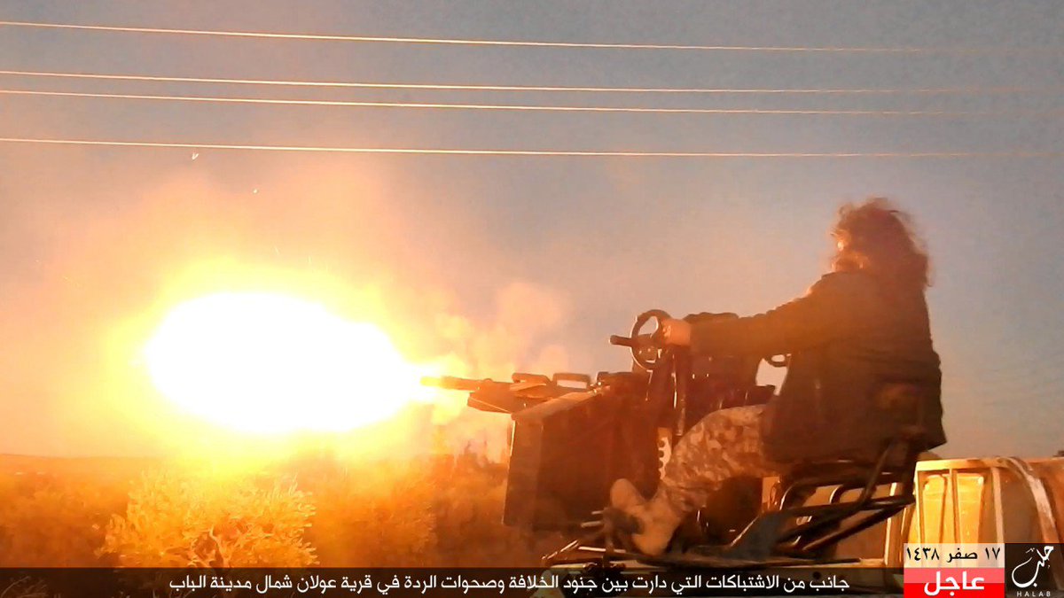 POSTSHIA's tweet photo. #SYRIA #IslamicState Releases Pictures Shows Attacks On Rebels In #Awlan Village North of
#AlBab City. https://t.co/07WLbuFUAv