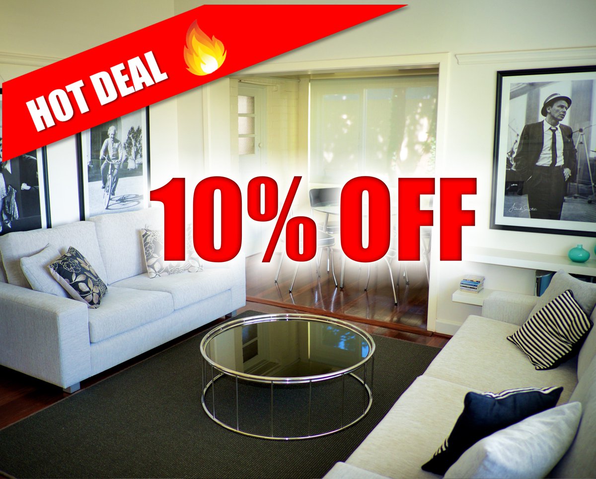 PerthBeachStays's tweet photo. Stay in November to receive 10% OFF! Book now and use the promo code BELAIR10OFF https://t.co/7ZwxX3SdV1 #holiday #perth https://t.co/T5PTxhLvO8