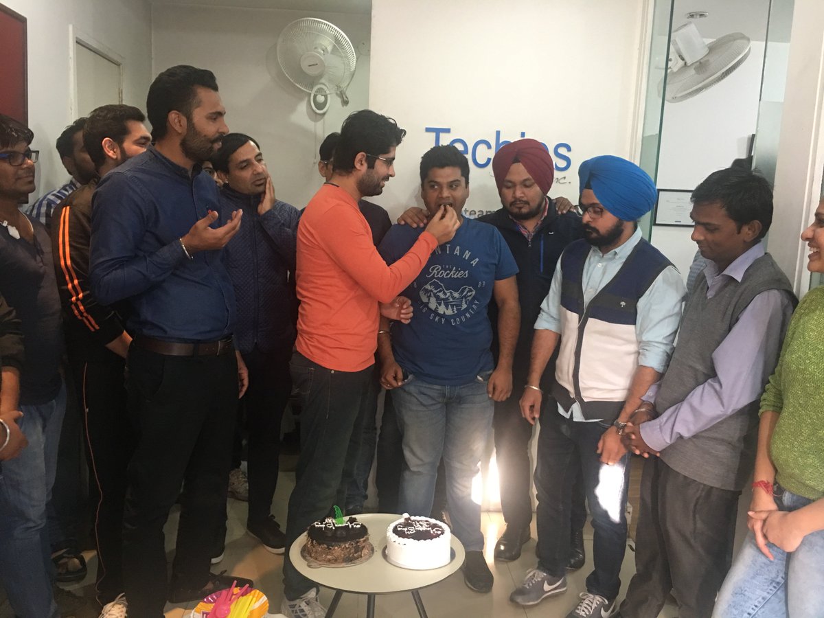 techiesindiainc's tweet image. So much fun celebrating b&apos;day of the iron-man of our #MagentoDev Squad Bal &amp;amp; our ever cheering #frontenddeveloper Gourav! #HappyBirthday !