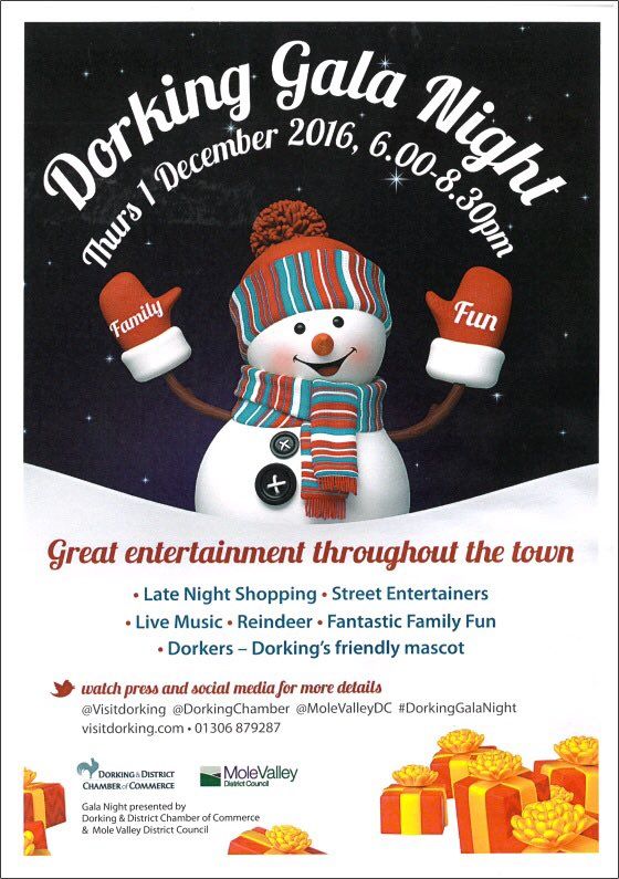 We are looking for #DorkingGalaNight marshals - can you spare an hour or so? Email: emily.ayres@molevalley.gov.uk