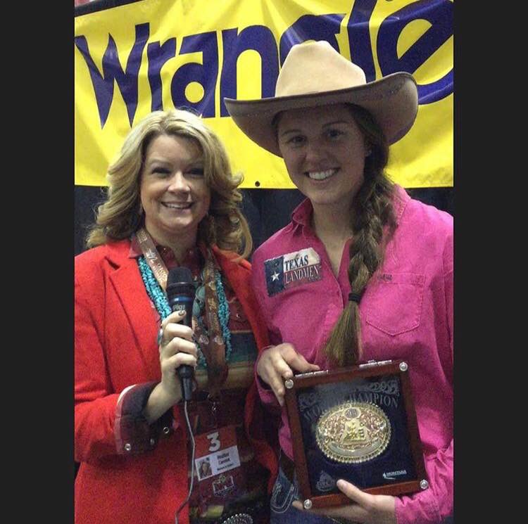 #FlashbackFriday Interviewing Callie DuPerier right after her big win! 🏆 #WNFR #NFR #WPRA
