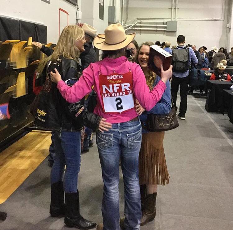 #FlashbackFriday Getting to watch Callie Duperier's family celebrate with her... Priceless. Tons of hugs and tears. ❤️ #WNFR #NFR #WPRA