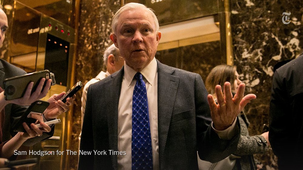 nytpolitics's tweet photo. Donald Trump selects Senator Jeff Sessions for attorney general https://t.co/ELN2CrNE7D https://t.co/rZHm1mbFKI
