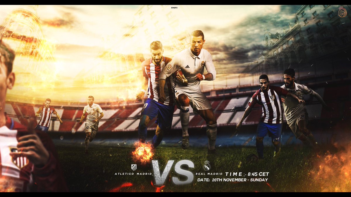 RMadridInfo's tweet photo. Upcoming Match: 
Atlético Madrid vs Real Madrid
Saturday 20:45 CET 
#HalaMadrid https://t.co/tRrDIcU2Wu