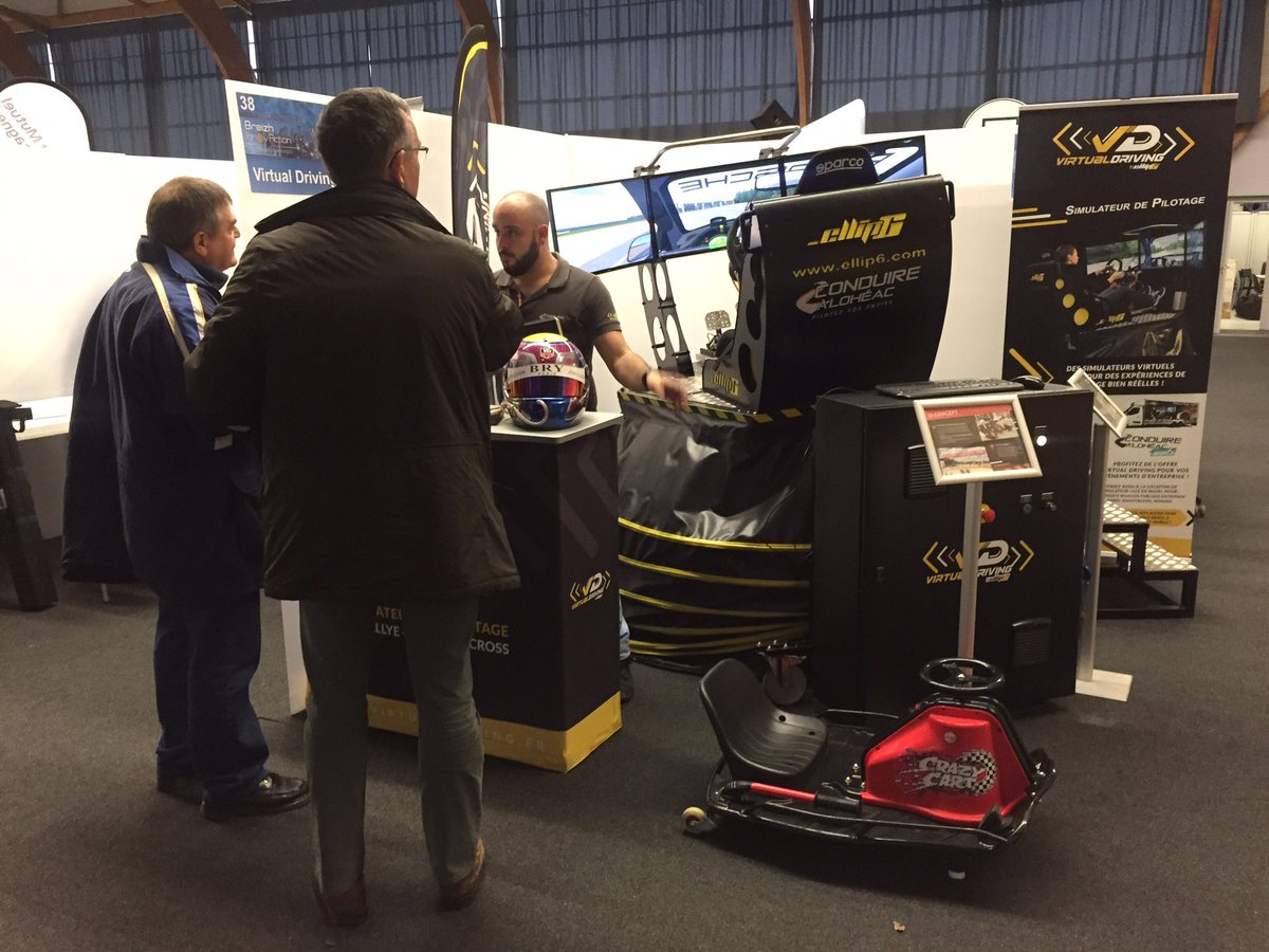 VirtualDrivingE's tweet image. Retrouvez #virtualdrivingE aujourd'hui avec nos partenaires #mrhq et #alentoor au salon #breizhinnovaction à Bain sur Oust.