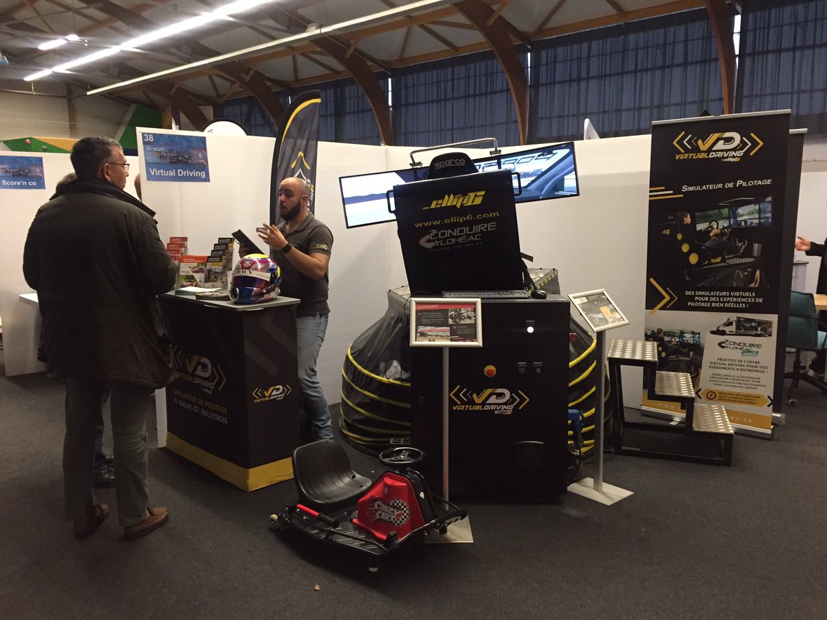 VirtualDrivingE's tweet image. Retrouvez #virtualdrivingE aujourd'hui avec nos partenaires #mrhq et #alentoor au salon #breizhinnovaction à Bain sur Oust.