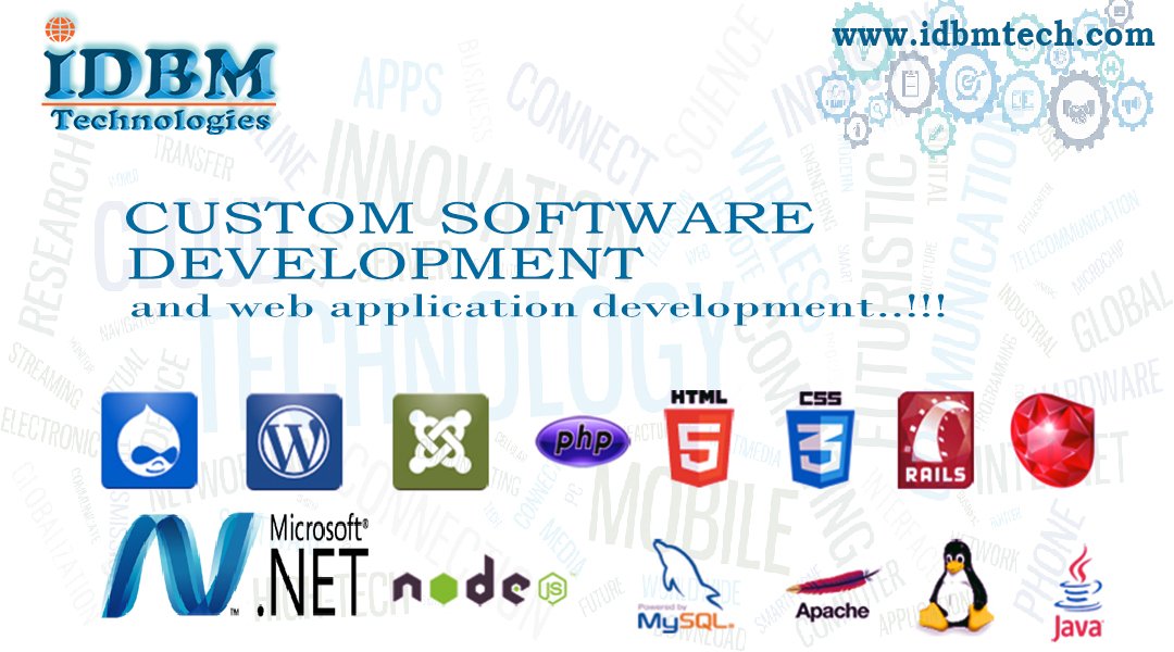 idbmtechnology's tweet image. #Custom_Software_Development as per your Requirements. goo.gl/rj5xQ9