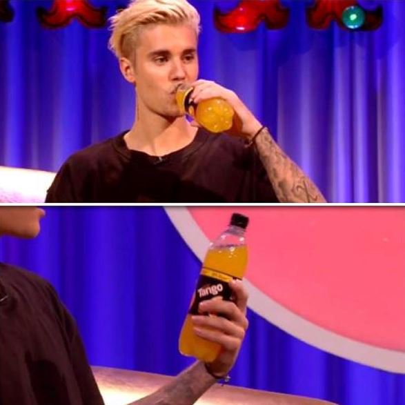 poptangofficial's tweet photo. We're not the only ones who enjoy the fizzy, tangy, yummy taste of @DrinkTango ... #JustinBieber #Poptang https://t.co/2ldlI0yR7H