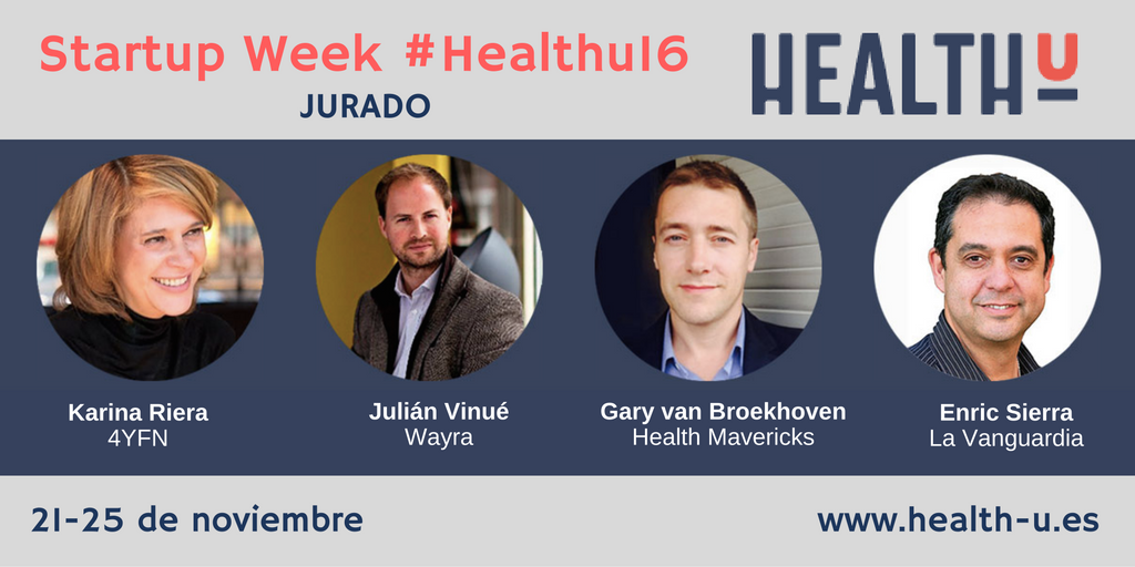 campussanofi's tweet photo. Contentos de tener a Karina Riera @julianvinue @MR_GaryvB @enricsierra entre el jurado de Startup Week #healthu16 https://t.co/bhYfI0R6ad https://t.co/HwmZc19Xsg