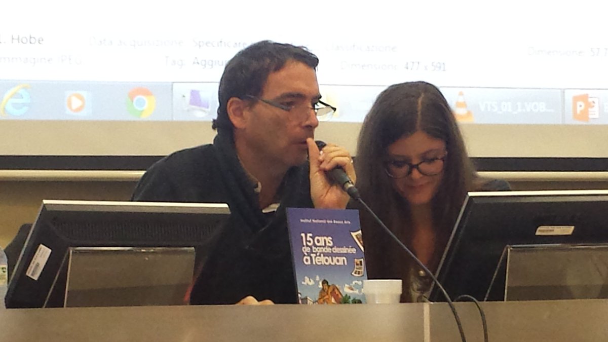 Nell'Aula Magna del Magistero di #Cagliari il primo incontro di #Mediterraneo_immaginario. Parla Christophe Cassiau-Haurie.