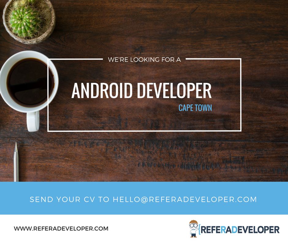Referadeveloper's tweet image. We looking for Android Dev&apos;s again, send through your friends as we love paying out refer bonuses 
buff.ly/2gpA56e #Android #Referal