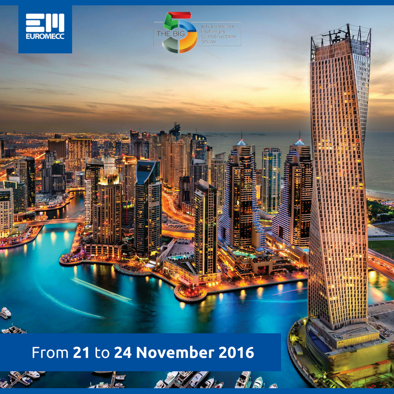 Euromecc's tweet photo. #Euromecc at #BIG5 2016, #Dubai - #UAE, Stand: PMV B70 https://t.co/vwMbq4gQqn