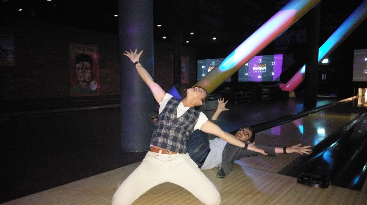 chocojetpack's tweet photo. Only took a million bowls to get a strike #NailedItFirstTime #TrustedReviewsAwards https://t.co/hVR3sXWzpc