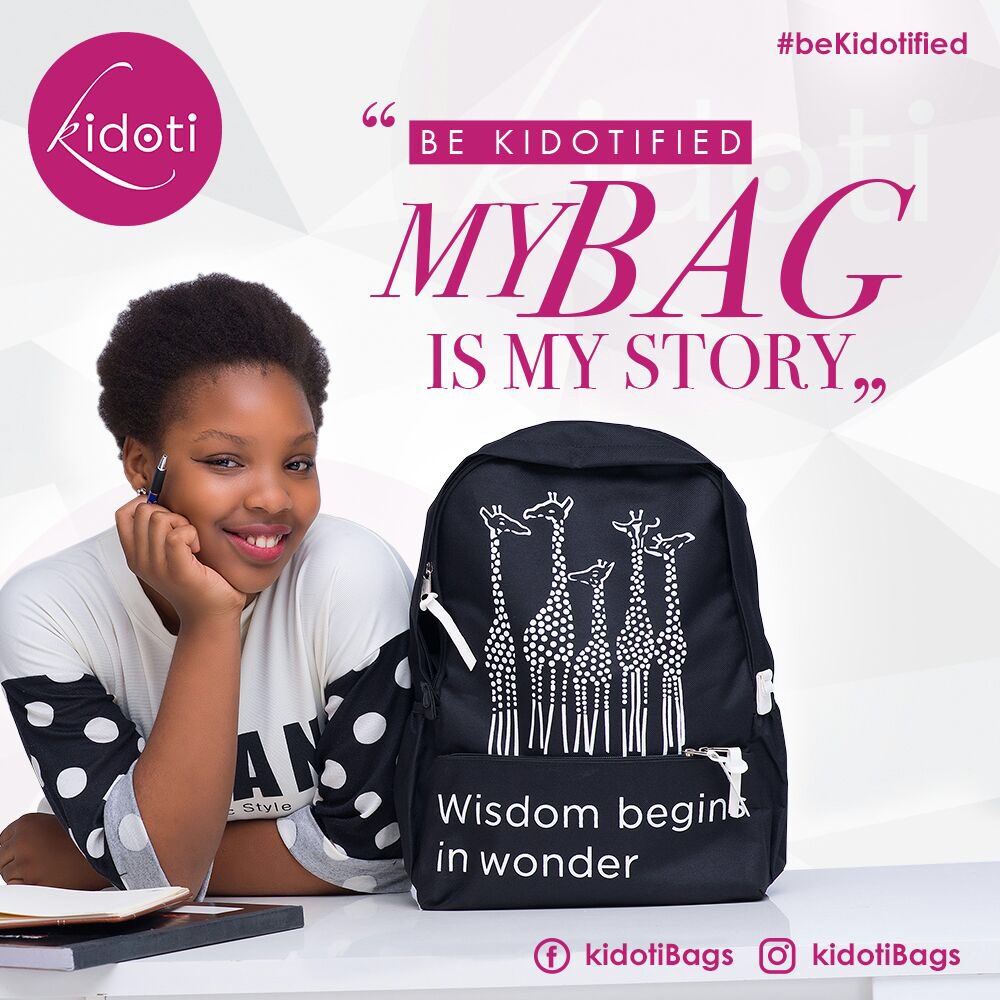 jokateM's tweet photo. In the spirit of our #BeKidotified campaign we decided to include this special edition of bags with messages to inspire the kids and youth!💕 https://t.co/fuf7MGiyRc