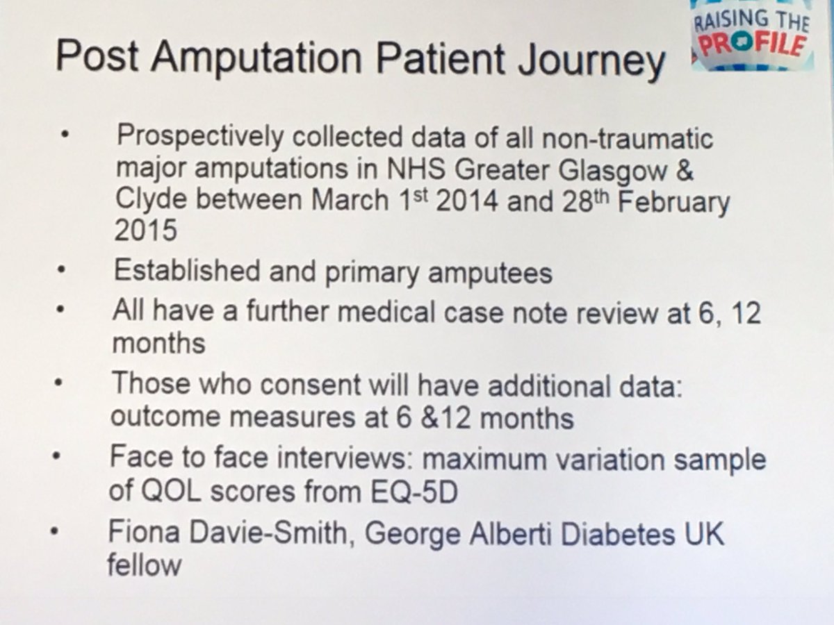 RoyColPod's tweet photo. Dr Brian Kennon asks is amputation always a failure, or shd death &amp; QoL be the markers #copc16 @wylie_david @StuartBaird2 @Feedaviesmith https://t.co/iHf0h8GjJJ