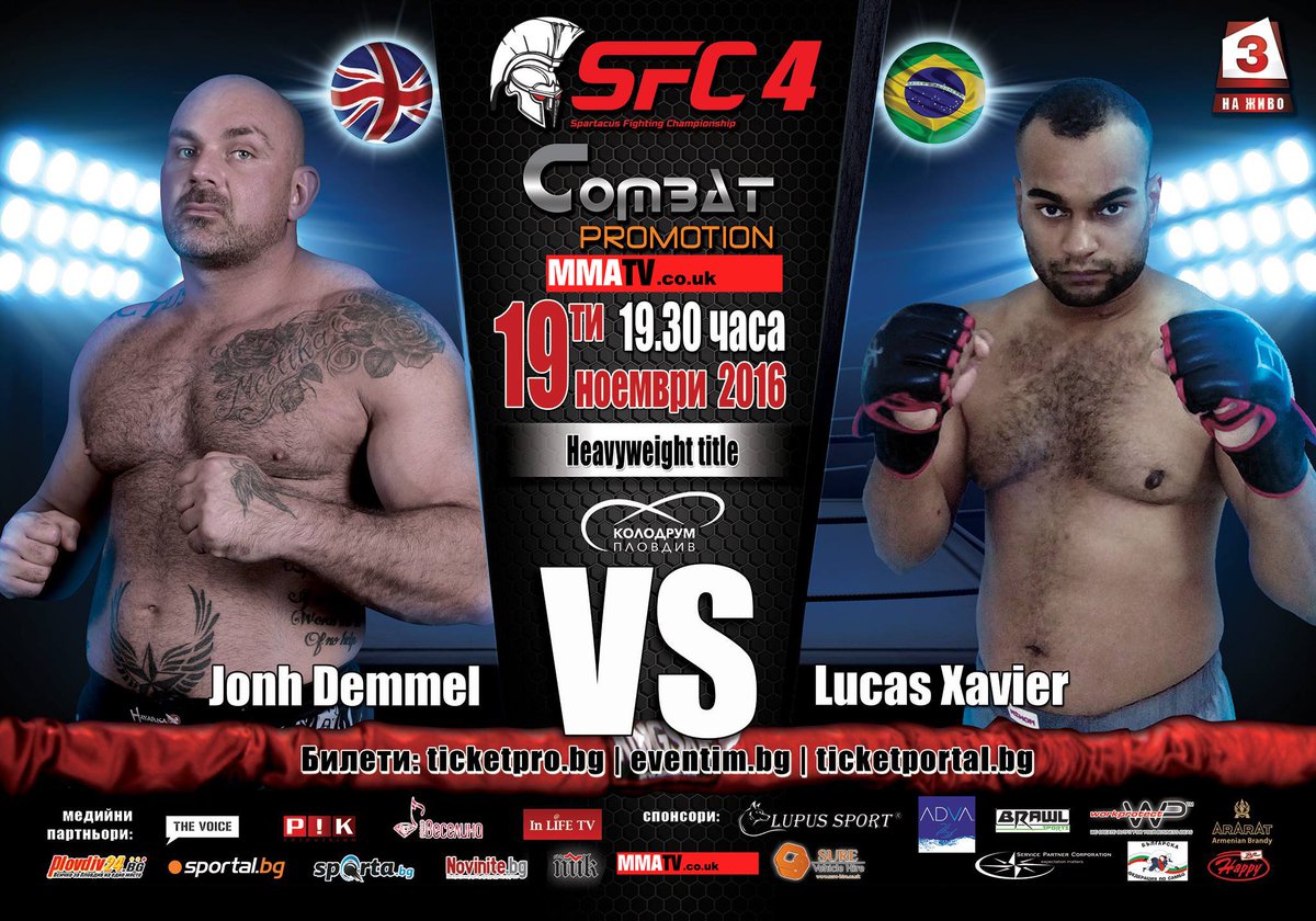 MMATVlive's tweet photo. John "Demolition" Demmel headlines #SFC4 tomorrow night in #Bulgaria! Head here to catch all the fights live: https://t.co/pTm6XjlHWm #mma https://t.co/Xgq5HdGPA0
