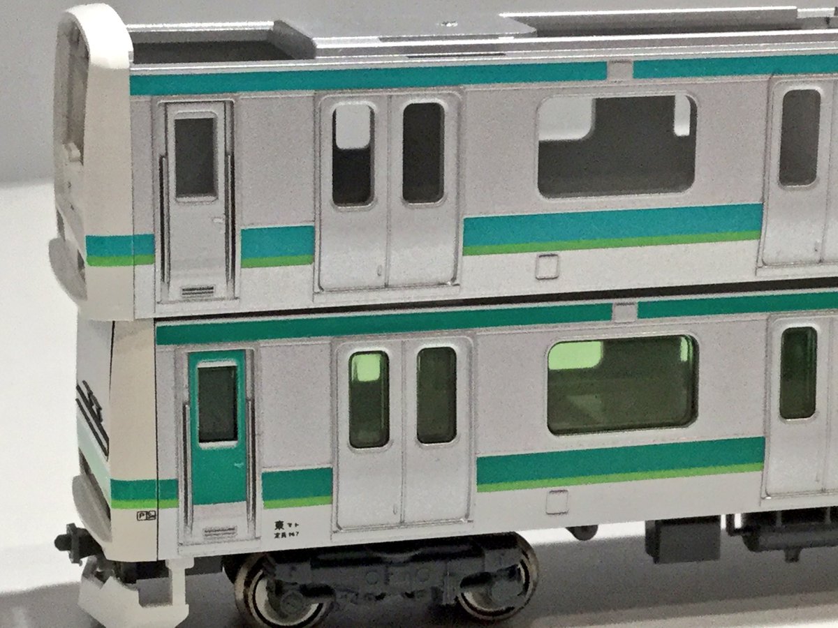 E231系常磐線の試作品ボディが届いたので写真を撮ってみました。完成し