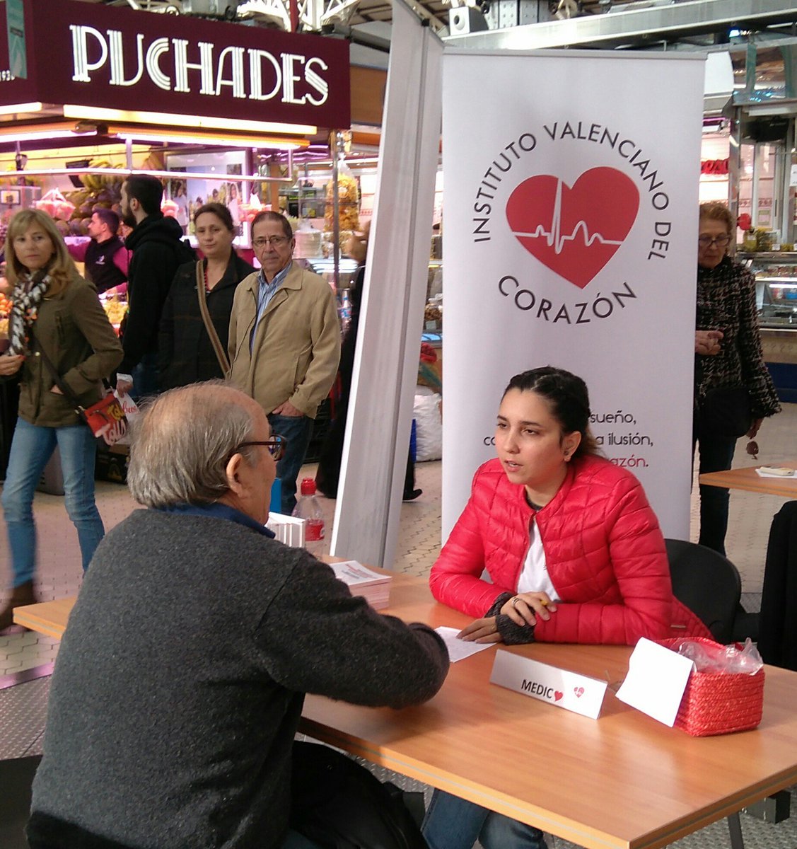 insvacor's tweet photo. Hoy estamos haciendo un circuito de prevención de enfermedades cardiovasculares. #mercatcentral #insvacor https://t.co/djM6znwGQy
