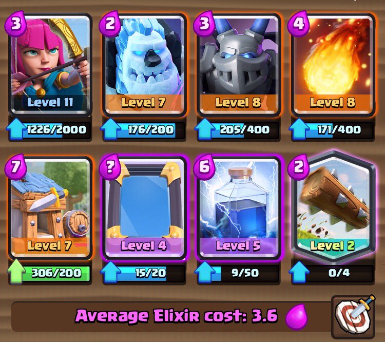 drtyhoggers's tweet photo. 12 wins on my first attempt using @marcelpclash's deck! #DoubleElixir https://t.co/9wfpa1CODQ