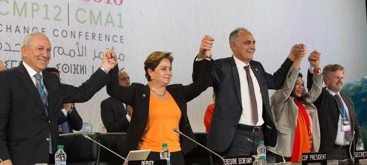 UN's tweet image. #COP22: Marrakech Action Proclamation expresses irreversible momentum on climate: bit.ly/2faMfgM