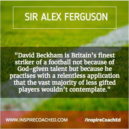 Sir Alex Ferguson on the will of David Beckham to practise and improve his technique. 

Practice makes perfect! #inspire #CoachEducation