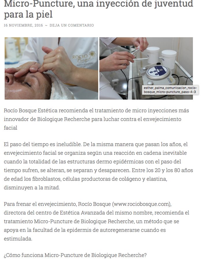 epcomunicacion's tweet image. #MicroPuncture inyección juventud para la piel #TratamientoFacial todo el mundo habla x sus resultados en @rocio_bosque de @Biologique_USA