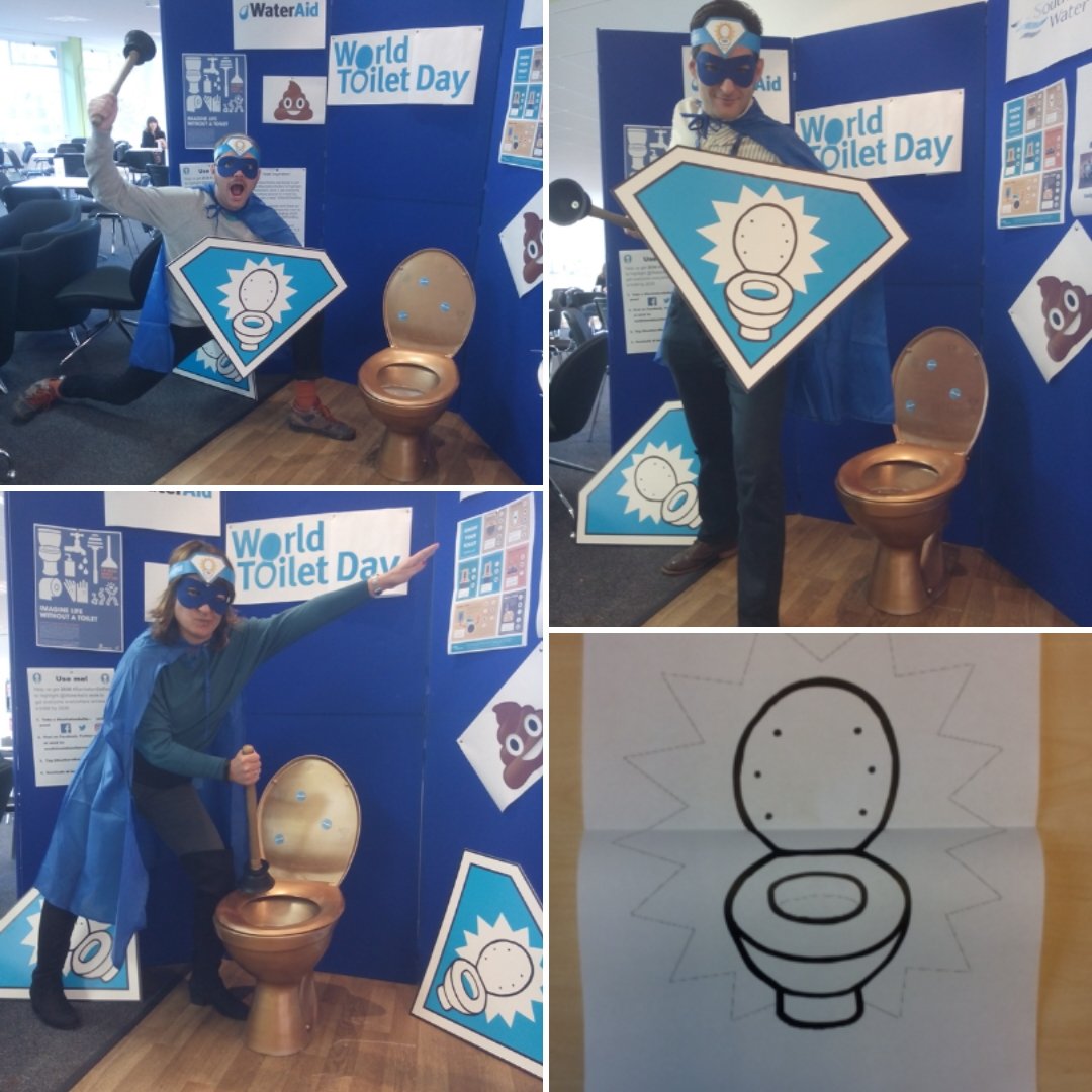 Jonathan Wilcox (@jonwilc) on Twitter photo Found some sanitation superheroes in the <a href="/SouthernWater/">Southern Water</a> canteen this morning ready for #WTD2016 <a href="/WaterAidUK/">WaterAid UK 💦</a> Found some sanitation superheroes in the <a href="/SouthernWater/">Southern Water</a> canteen this morning ready for #WTD2016 <a href="/WaterAidUK/">WaterAid UK 💦</a>