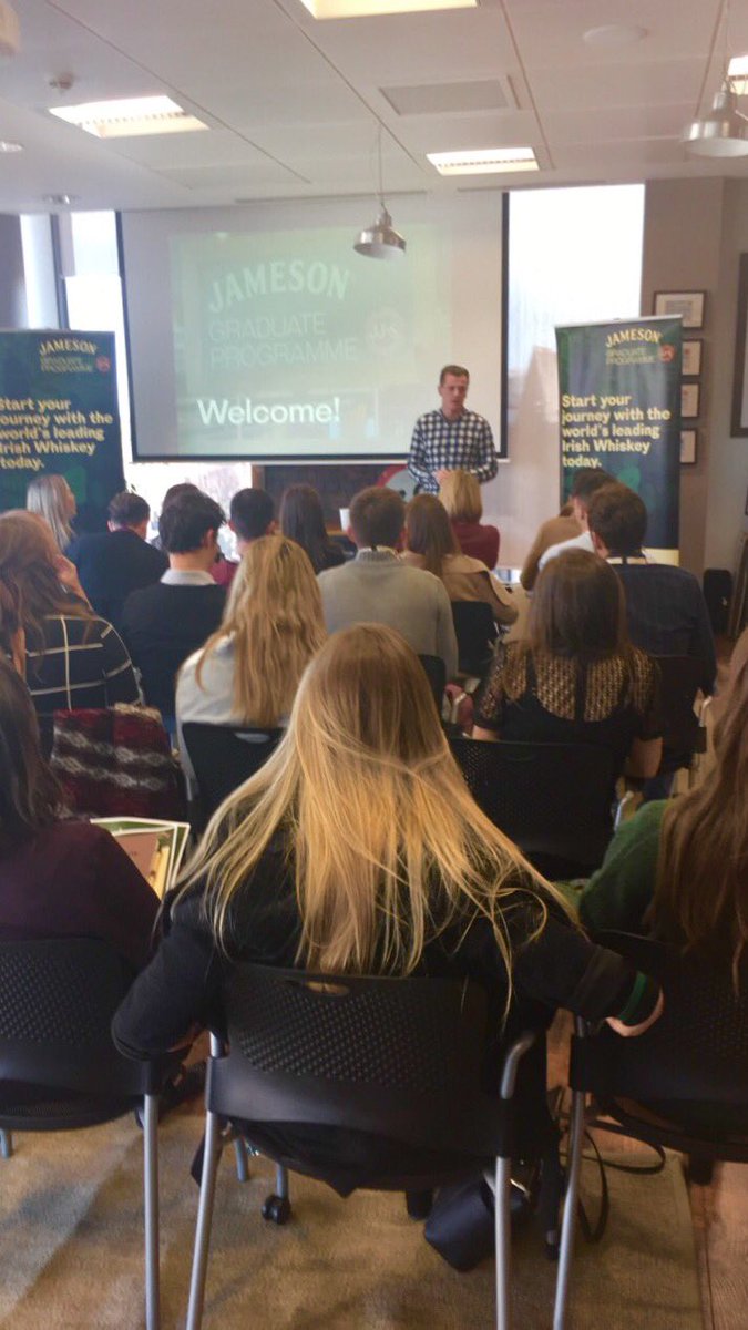LydiaMoore92's tweet photo. #jamesoninsightsday has kicked off! #jameson @JAMESONGRADPROG https://t.co/K4STyCjm3R