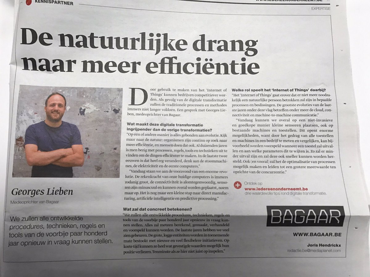 BagaarAntwerp's tweet image. Wise words from @grgslbn in @trends_be /. #ai #directmanufacturing #predictiveprocessing #nature #digital