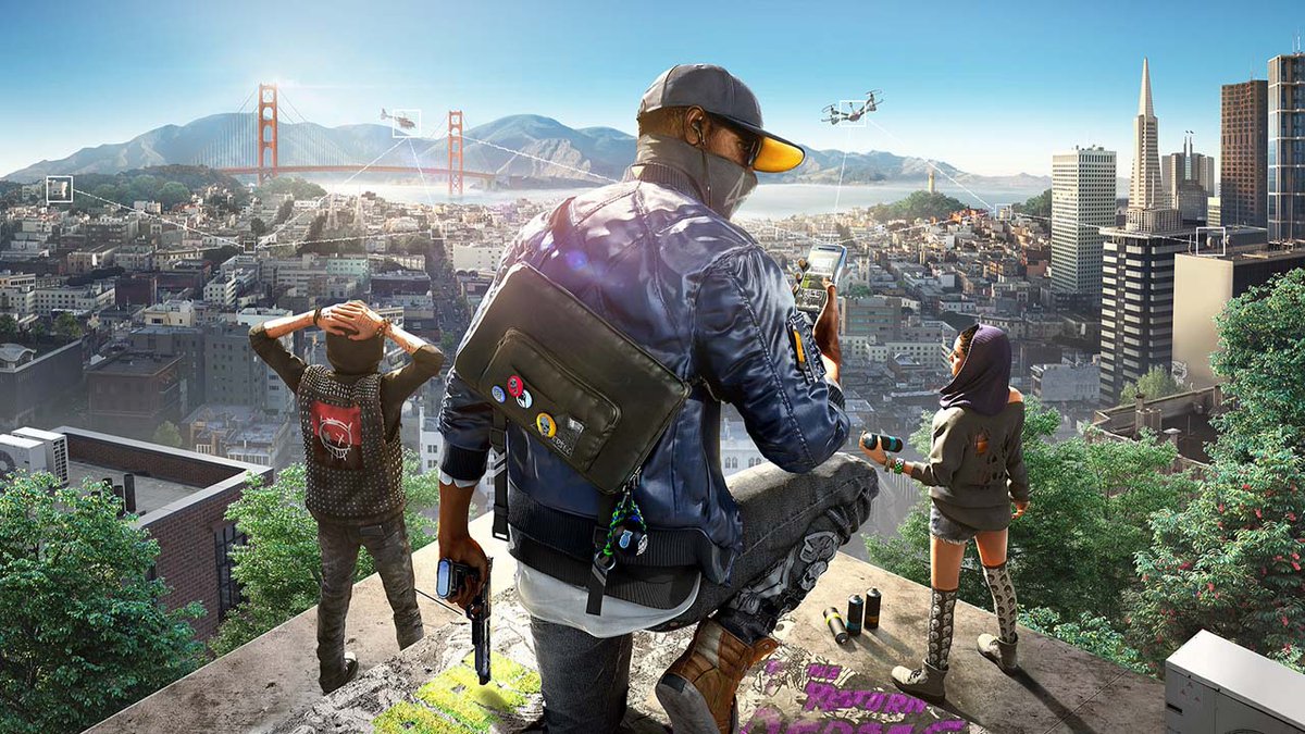 roughtext1's tweet photo. A better open world than GTA or Skyrim? Bold claims, but for once the game does live up to the hype. https://t.co/xVc0ha6ofo #Watchdogs2 https://t.co/eUc9FmlZWU