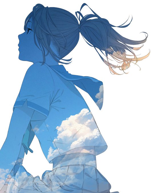 「女の子 雲」のTwitter画像/イラスト(古い順)