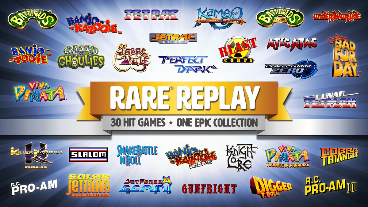 RareLtd's tweet image. Get our epic #RareReplay collection in @Xbox's #BlackFriday Sale for 67% off now with Gold or from Tuesday without! microsoft.com/store/p/rare-r…